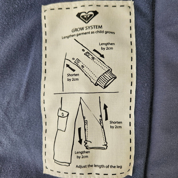 Roxy Toddler Snowsuit Paradise Jumpsuit Grow Technology Fur Collar Blue Pink 2T - Picture 7 of 16